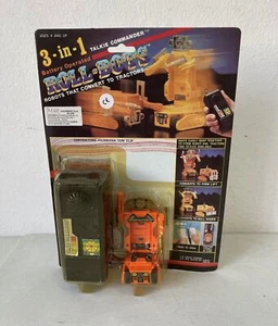 Roll-Bots Talkie commander Bootleg Transformers muletto bulldozzer arancio - Picture 1 of 2