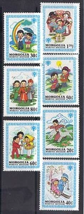 Mongolia 1980 International Year of the Child MNH Set SC # 1147-1153 - Picture 1 of 1