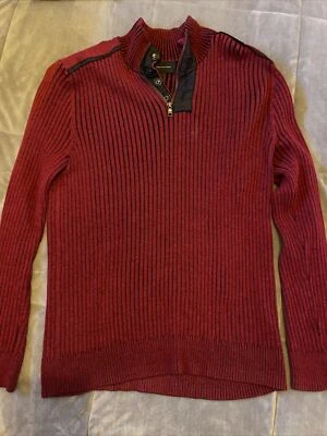 INC International Concepts Ribbed Sweater Men's Red Size L - Image 1 of 3