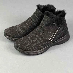 Telic Apres-Ski Recovery Boot Damen 9 Granit Schwarz Kunstfell Stiefelette - Bild 1 von 10