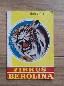 ALTES ZIRKUSPROGRAMM BEROLINA 1976 ZIRKAS - Bild 1 von 9