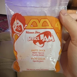 McDonalds Space Jam Looney Tunes Pato Lucas Happy Meal Juguete #4 Sellado 1996 De Colección - Imagen 1 de 4
