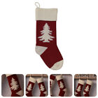 Rot Acrylmaterial Weihnachts Baum Dekorative Socken Weihnachtsdekoration