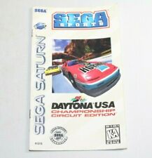 Daytona USA Championship Circuit Edition Sega Saturn Manual Only! NICE!