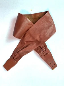 Cintura vintage Anne Klein per Calderon in pelle marrone taglia M media 31" - Foto 1 di 13