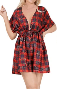 LA LEELA Women's Beach Dress Summer Swimwear Swimsuit Coverup for women XL-XXL - Picture 1 of 3