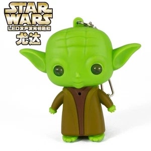 Star Wars Yoda LED Light Up Keyring Key Chain Great Gift For All Star Wars Fans - Picture 1 of 23