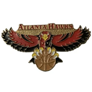 Prendedor de recuerdo vintage con logotipo de Atlanta Hawks de la NBA - Imagen 1 de 2