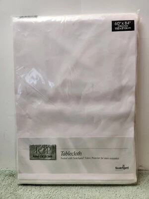 JC Penney JCP Home Collection Tablecloth Oblong 60x84 New - Image 1 of 4