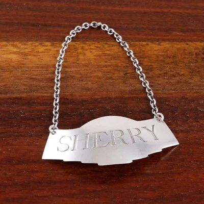 LICOR/ETIQUETA BOTELLA WATSON AMERICAN PLATA ESTERLINA "JEREZ" SIN MONOGRAMA Foto 1 de 2