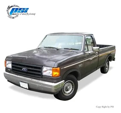 Black Textured Rugged Style Fender Flares 92-96 Ford F-150 F-250 F-350 Bronco Foto 1 de 3