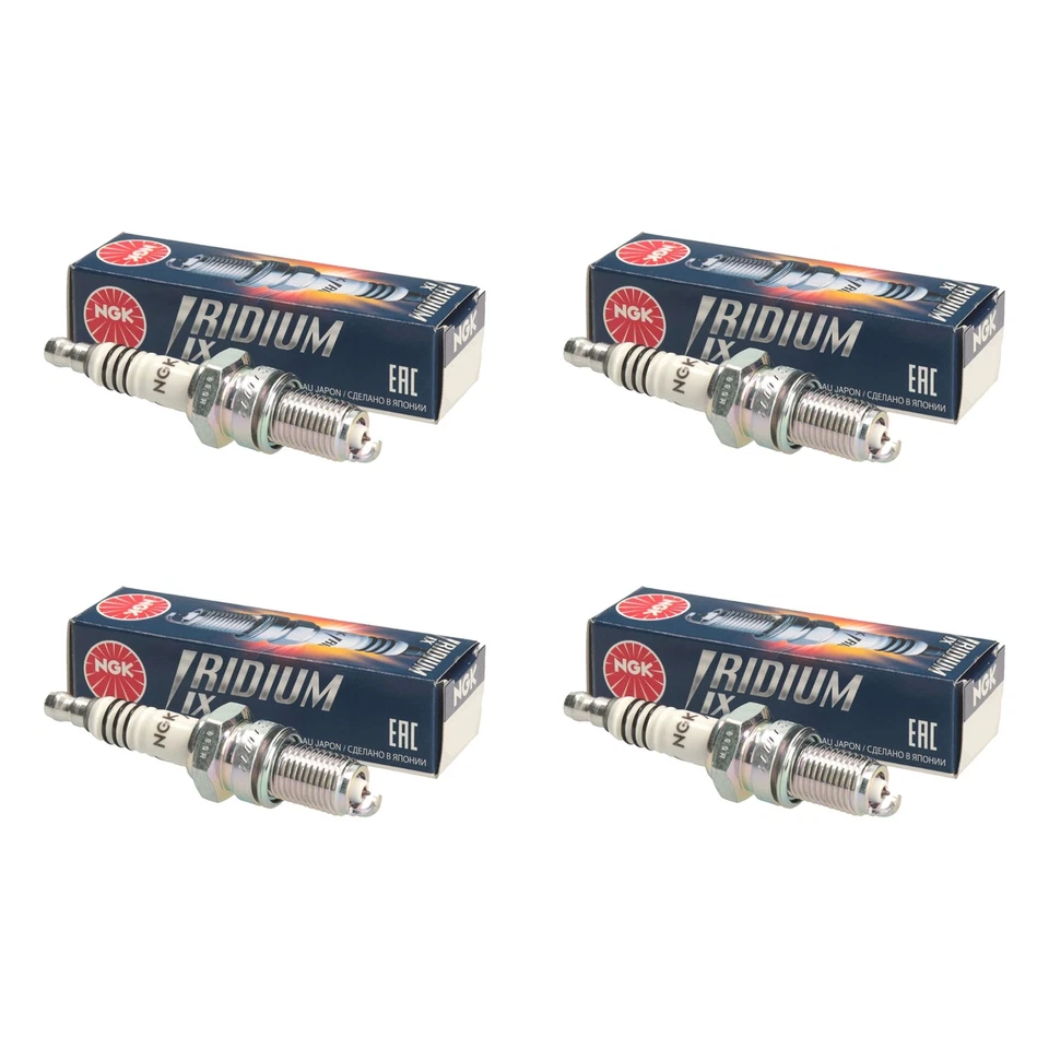 NGK BR8EIX Iridium Spark Plugs Pack of 4 Husqvarna WR 250 2002 - Image 1 of 1