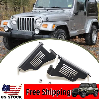 Estriberas puerta bisagra pedal reposapiés negro exterior para Jeep Wrangler TJ 1997-06 Foto 1 de 4