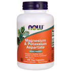 NOW Foods Magnesium & Potassium Aspartate 120 Veg Caps