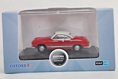BNIB Oxford 1/76 VW Karman Ghia Henna Red/Pearl White 76KG001 - Image 1 of 4