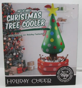 Holiday Cheer Inflatable Christmas Tree Cooler Holds 24 Cans/Bottles - Picture 1 of 2