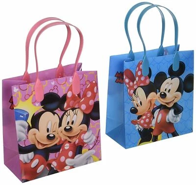 12 piezas Disney Mickey Minnie Goody Bolsa de Regalo Fiesta Infantil Favor Cumpleaños Suministro Foto 1 de 3