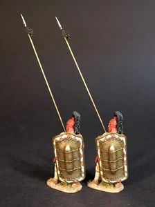 JOHN JENKINS THE TROJAN WAR TWG-26N TWO GREEK INFANTRY SPEARMEN - Picture 1 of 10