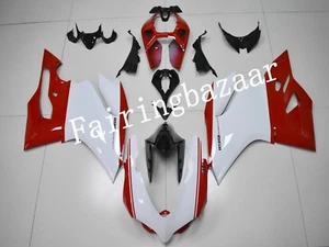 Kit de carenado por inyección ABS Ducati 899 1199 Panigales rojo blanco 2012-2014 - Imagen 1 de 8