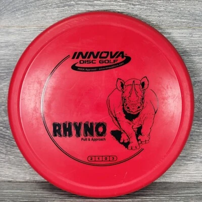 Innova Rhyno Disc Golf Putter 170g 2/1/0/3 Red W Black PDGA Putt Approach USA - Image 1 of 4