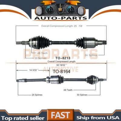 Передний левый передний правый вал оси CV TrakMotive для Toyota Avalon 2009-2012 2 шт. - Изображение 1 из 3
