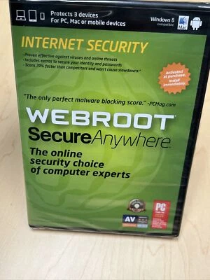 Webroot Software Secure Anywhere Internet Security Plus 2013 PC Mac New Sealed - Image 1 of 2