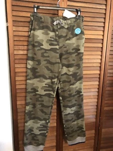 Carter's Boys Sz 14 Green Camouflage Sweatpants NWT - Picture 1 of 8