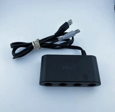 Nintendo Wii U WUP-028 GameCube Controller Adapter OEM - Tested Working - Image 1 of 3