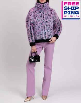 RRP€1950 DOLCE & GABBANA Fuzzy Jumper IT40 US4 UK8 XS Angora Mohair & Wool Blend - Image 1 of 4