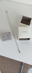 Genuine Clogau Past Present & Future Earings And Necklace - Picture 1 of 9