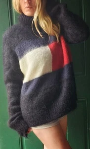 NUEVO CON ETIQUETAS $330 Colección Hilfiger Suéter Mohair MEZCLA Para Hombre Talla Grande Suave Difuso - Imagen 1 de 6