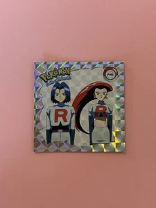 Caja de arte Pokemon Serie 1 1999 pegatina Pr06 Team Rocket Jesse And James - Imagen 1 de 2