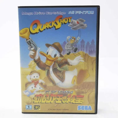 QUACK SHOT Starring Donald Duck Mega Drive Sega Japan Import F/S FedEx DHL - Image 1 of 4