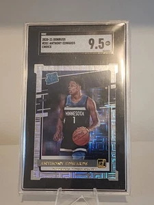 2020 Donruss Choice #201 Anthony Edwards Timberwolves RC Rookie SGC 9.5 MINT+ SP - Bild 1 von 2