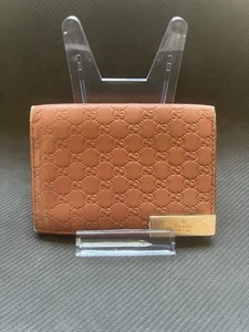 Gucci Bi-Fold Geldbörse Herren Leder Braun Authentisch Kartenetui - Bild 1 von 8