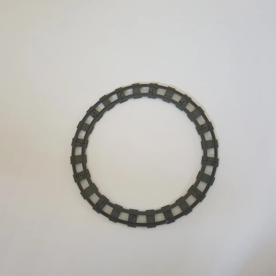 Lego® Duplo TREN GRIS (DBG) FERROCARRIL Vía de Tren Curva (corto) Círculo - Imagen 1 de 1