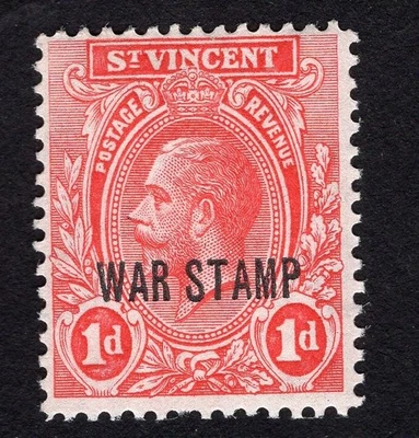 Sello de San Vicente 1916 SG#122 MH CV=16,9$ Foto 1 de 2