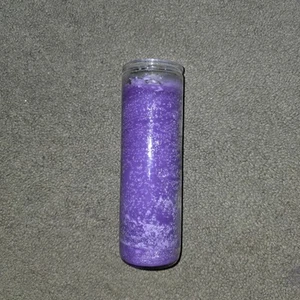 2X8 Purple Candle in Glass | Purple 7 Day Candle (Not Dressed) - Picture 1 of 4