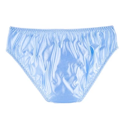 Men Sexy Glossy Ultrathin Silky Smooth Lace Hip Wrap Underwear Briefs Underpants - Image 1 of 4