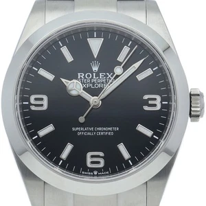 ROLEX Explorer 40 Uhr 224270 Edelstahl Herrenuhr schwarz GEBRAUCHT - Bild 1 von 6