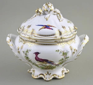 SPODE CHINA ENGLAND CHELSEA BIRD SAUCE TUREEN & COVER ROYAL PROVENANCE PERFECT! - Picture 1 of 17