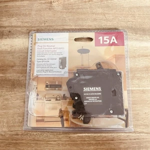 Siemens Q115DFNP 15 Ampere 1-polig Doppelfunktion Aufsteck-Neutralschutzschalter - Bild 1 von 3
