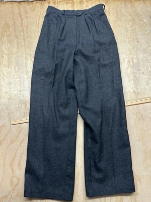 Vintage Giorgio Sant Angelo 80’s Black High Waisted Pants Trousers Wool Sz 8 - Image 1 of 4