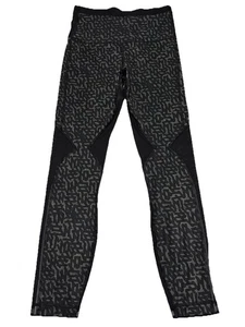 Lululemon Running In The City 7/8 enge Leggings Damengröße 4 schwarz Mesh grau - Bild 1 von 9