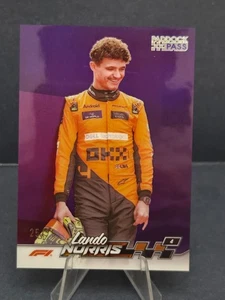 2024 Topps Paddock Pass Formula 1 F1 Lando Norris Purple Chrome 25/75 #7 - Picture 1 of 2
