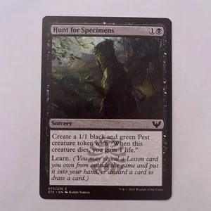 Hunt for Specimens - Strixhaven: School of Mages #073/275 MTG Magic The Gatherin - Picture 1 of 2