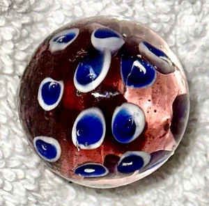 Niedlicher neuer großer moderner handgefertigter Shooter Marmor "Frosch Spawn" Design - 0,85" - Bild 1 von 5