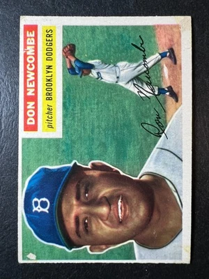1956 Topps Don Newcombe #235, pérdida de papel Foto 1 de 2