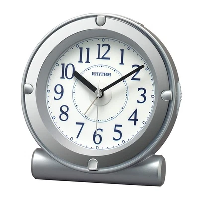 RHYTHM Alarm Clock Analog Electronic Sound Alarm 12.4x12x7.5cm - Image 1 of 4