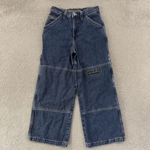 Vintage JNCO Jeans Jungen 12 blau weites Bein Baggy Carpenter 90er Skater Loose Grunge - Bild 1 von 12